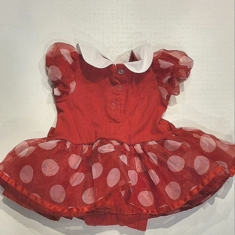 Disney Baby‎ Girls 12-18 Month Red Polka Dot Dress